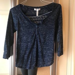 Blue Aeropostale tee w/ See through back